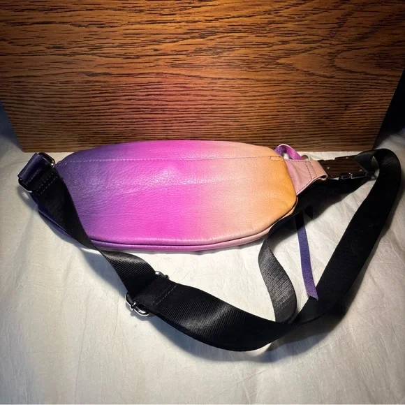 Aimee Kestenberg Leather Convertible Milan Belt Bag Island Ombre Purple NWOT EX - Picture 4 of 7